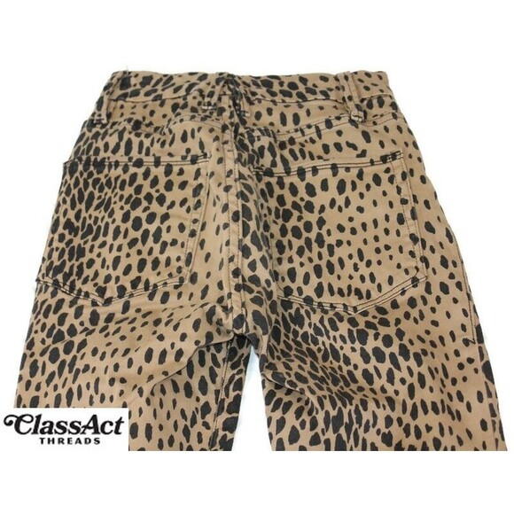 Good American Good Waist Leopard Print Stretch High Waist Jeans 00/24 - Picture 7 of 7